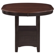 Pemberly Row Oval 60-inch Extension Counter Dining Table in Chestnut