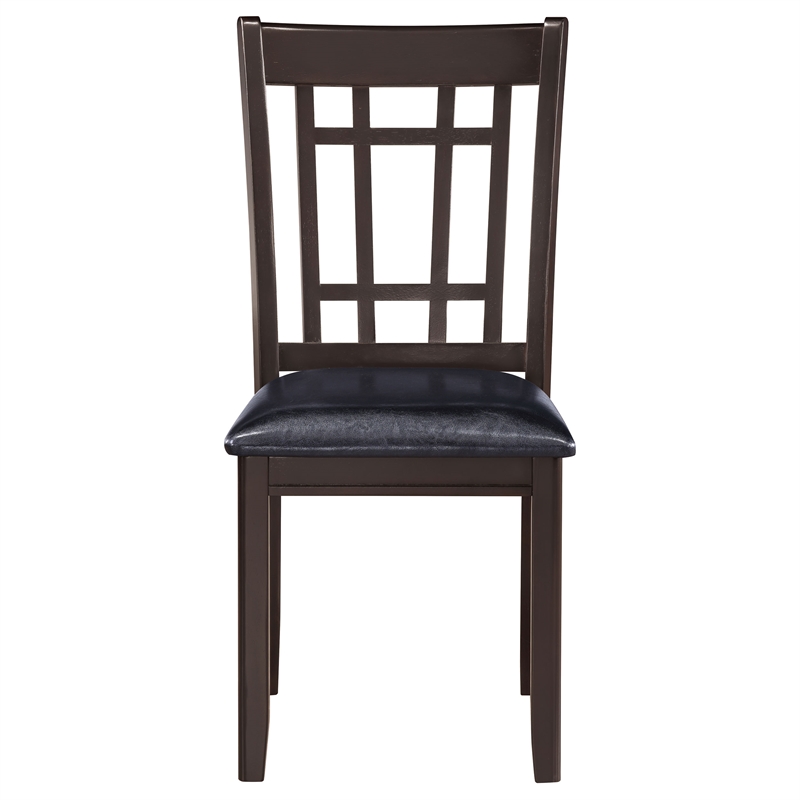 Pemberly Row 19.25'' Wood Dining Side Chair in Black/Espresso