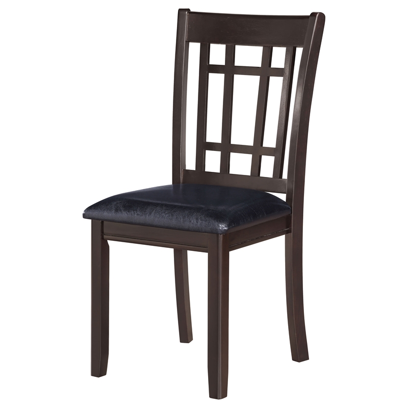 Pemberly Row 19.25'' Wood Dining Side Chair in Black/Espresso