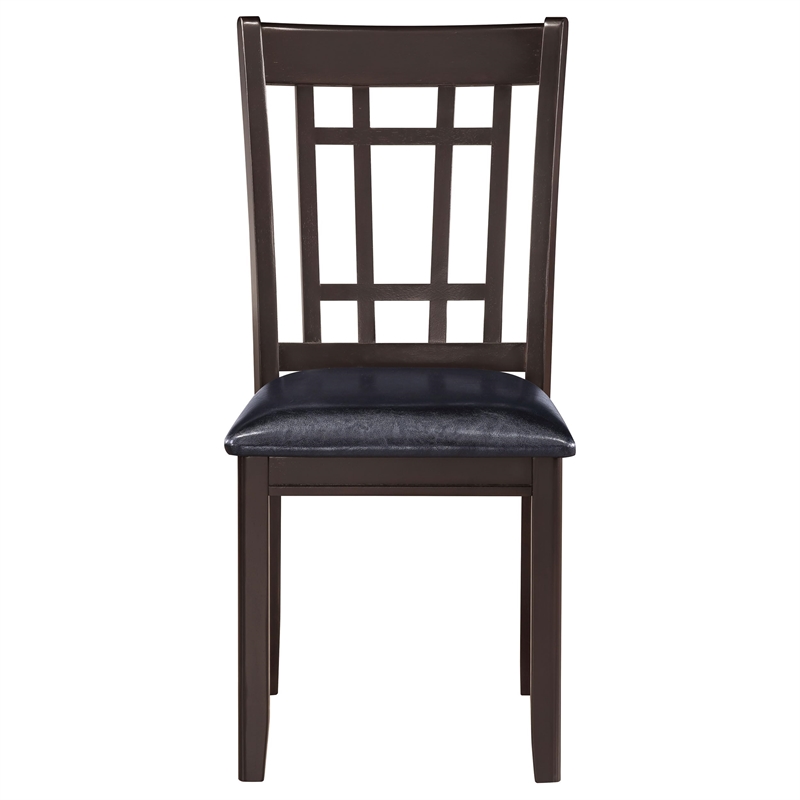 Pemberly Row 5-Piece Oval Extension Leaf Dining Set in Espresso