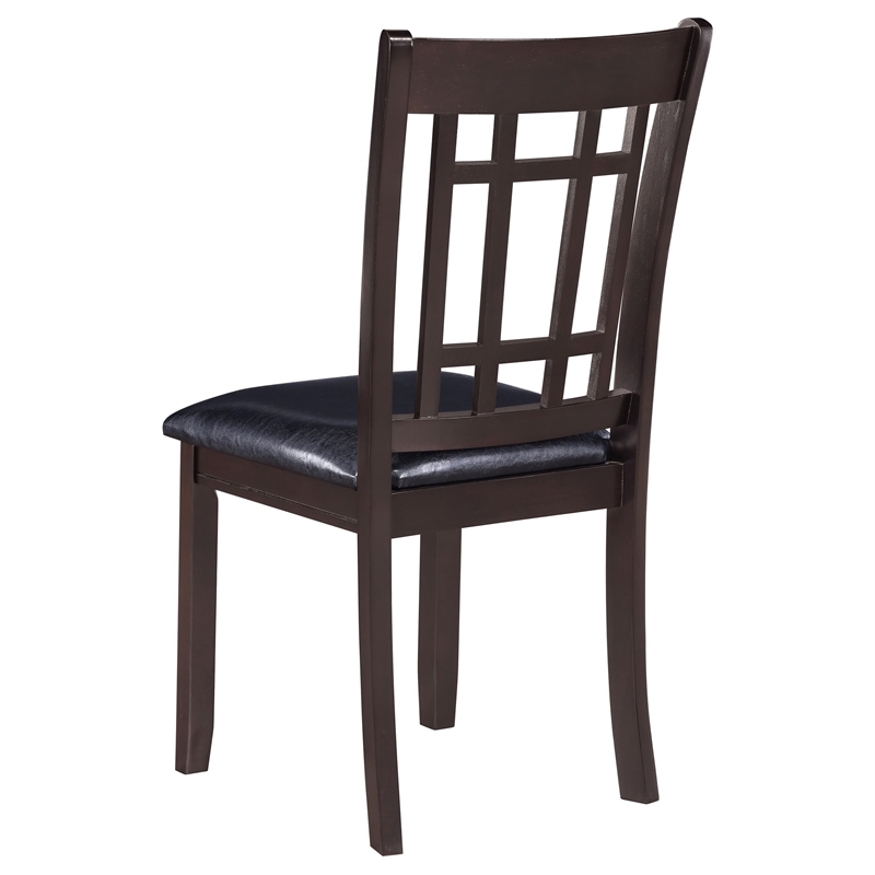 Pemberly Row 5-Piece Oval Extension Leaf Dining Set in Espresso