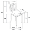 Pemberly Row 5-Piece Oval Extension Leaf Dining Set in Medium Grey