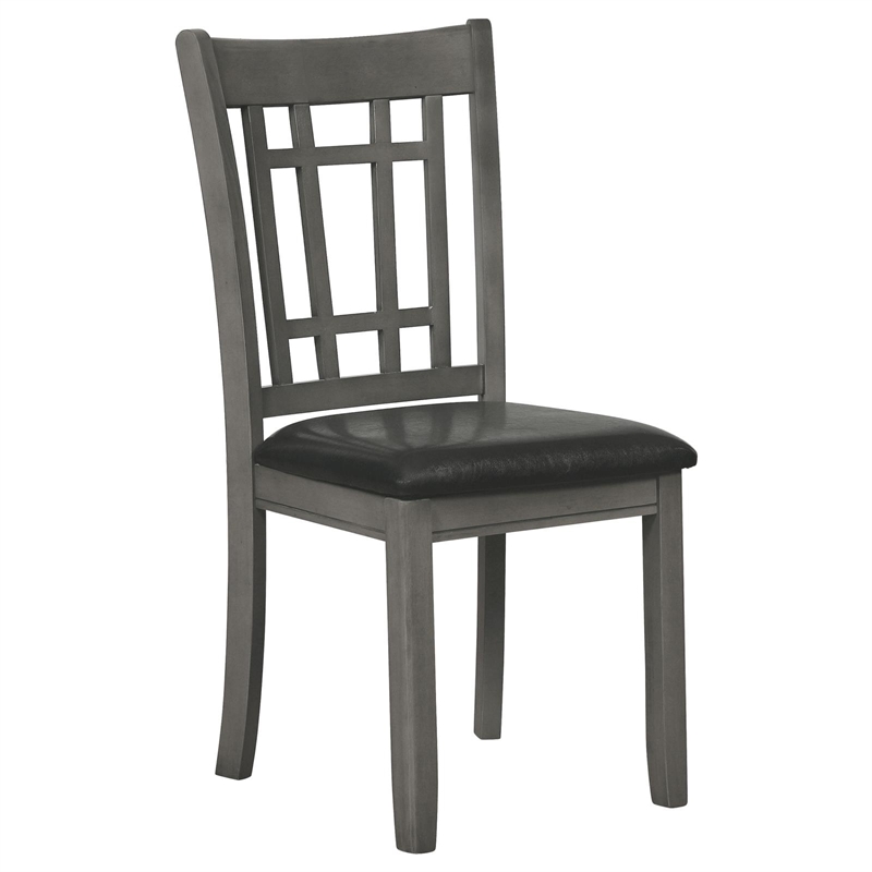 Pemberly Row 5-Piece Oval Extension Leaf Dining Set in Medium Grey