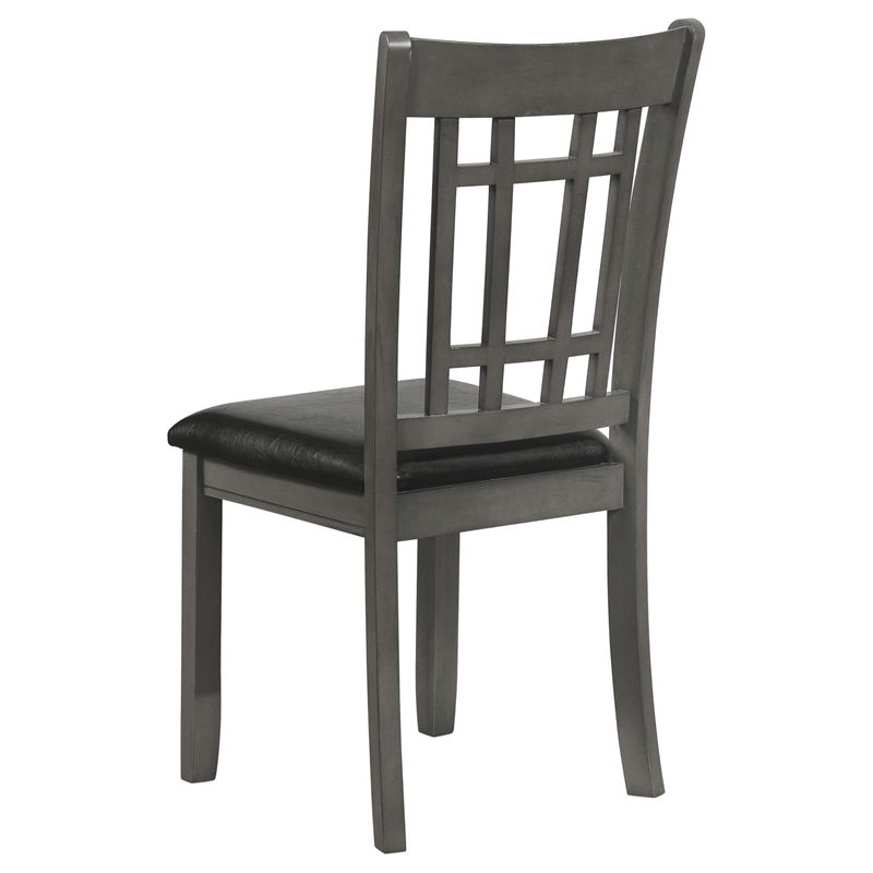 Pemberly Row 5-Piece Oval Extension Leaf Dining Set in Medium Grey