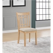 Pemberly Row 19.25'' Wood Dining Side Chair in Light Oak/Linen