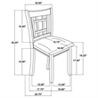 Pemberly Row 19.25'' Wood Dining Side Chair in Light Oak/Linen