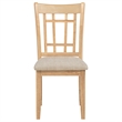 Pemberly Row 19.25'' Wood Dining Side Chair in Light Oak/Linen