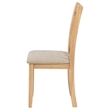 Pemberly Row 19.25'' Wood Dining Side Chair in Light Oak/Linen