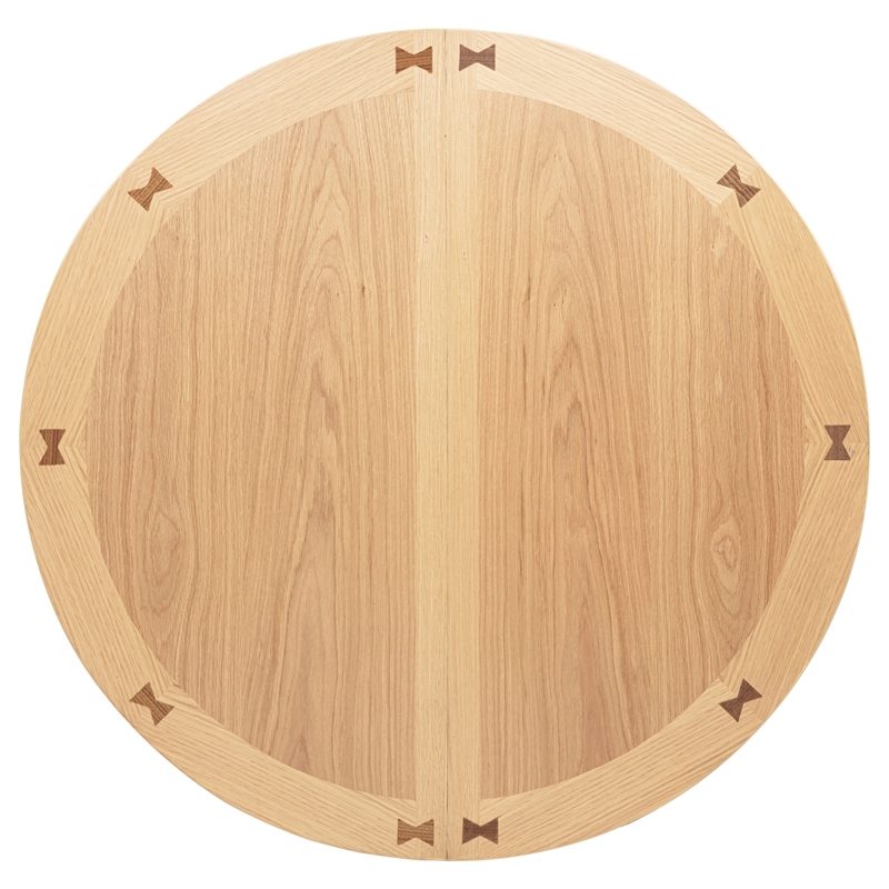 Pemberly Row Oval Wood Counter Height Dining Table in Light Oak