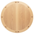 Pemberly Row Oval Wood Counter Height Dining Table in Light Oak