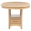 Pemberly Row Oval Wood Counter Height Dining Table in Light Oak