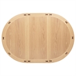 Pemberly Row Oval Extension Transitional Wood Dining Table in Light Oak