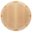 Pemberly Row Oval Extension Transitional Wood Dining Table in Light Oak