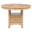 Pemberly Row Oval Extension Transitional Wood Dining Table in Light Oak