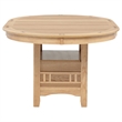 Pemberly Row Oval Extension Transitional Wood Dining Table in Light Oak
