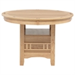 Pemberly Row Oval Extension Transitional Wood Dining Table in Light Oak