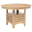 Pemberly Row Oval Extension Transitional Wood Dining Table in Light Oak