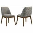 Pemberly Row 18.75-Inch Upholstered Fabric Dining Side Chair in Gray