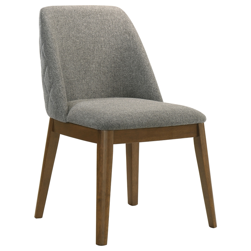 Pemberly Row 18.75-Inch Upholstered Fabric Dining Side Chair in Gray