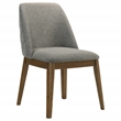 Pemberly Row 18.75-Inch Upholstered Fabric Dining Side Chair in Gray