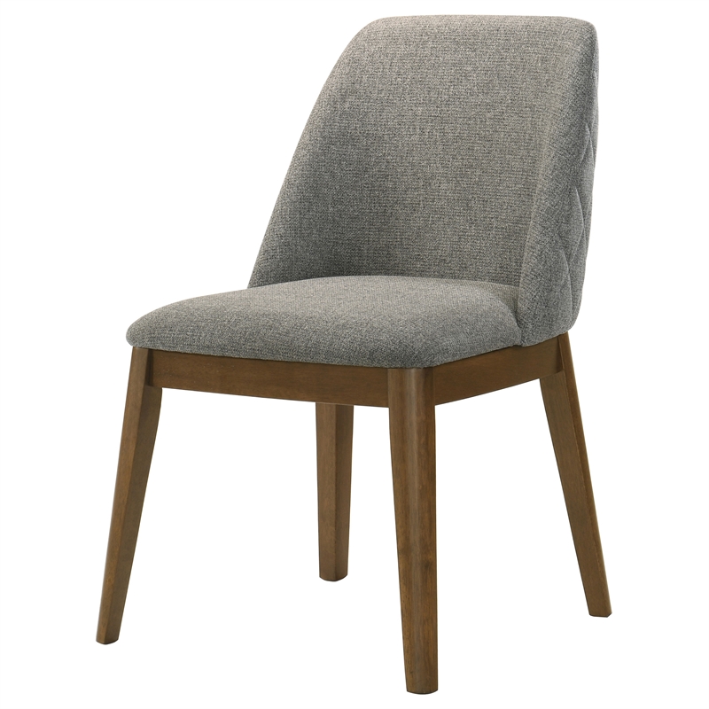 Pemberly Row 18.75-Inch Upholstered Fabric Dining Side Chair in Gray