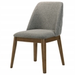 Pemberly Row 18.75-Inch Upholstered Fabric Dining Side Chair in Gray
