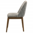 Pemberly Row 18.75-Inch Upholstered Fabric Dining Side Chair in Gray