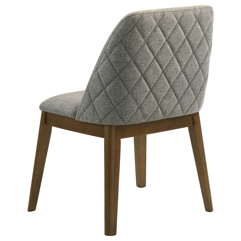 Pemberly Row 18.75-Inch Upholstered Fabric Dining Side Chair in Gray