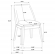 Pemberly Row 18.75-Inch Upholstered Fabric Dining Side Chair in Gray