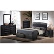 Pemberly Row 8-drawer Chambered Front Bedroom Dresser in Black
