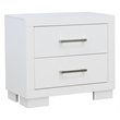 Pemberly Row 2-drawer Fully Assembled Nightstand in Snow White