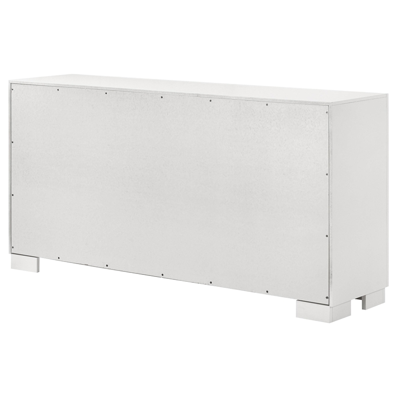 Pemberly Row 6-drawer Fully Assembled Bedroom Dresser in Snow White