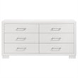 Pemberly Row 6-drawer Fully Assembled Bedroom Dresser in Snow White
