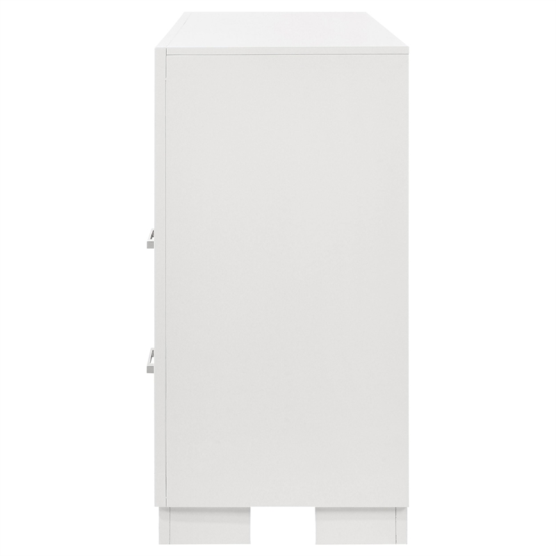 Pemberly Row 6-drawer Fully Assembled Bedroom Dresser in Snow White