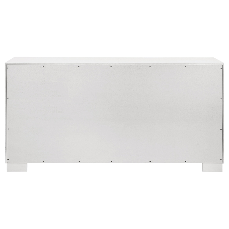 Pemberly Row 6-drawer Fully Assembled Bedroom Dresser in Snow White