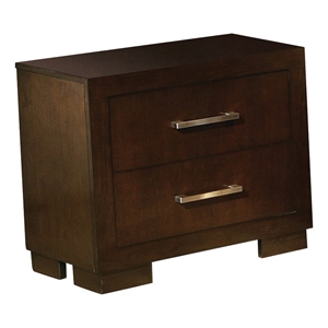 Pemberly Row Wood Nightstand Back Panel Pair in Cappuccino (Set of 2)