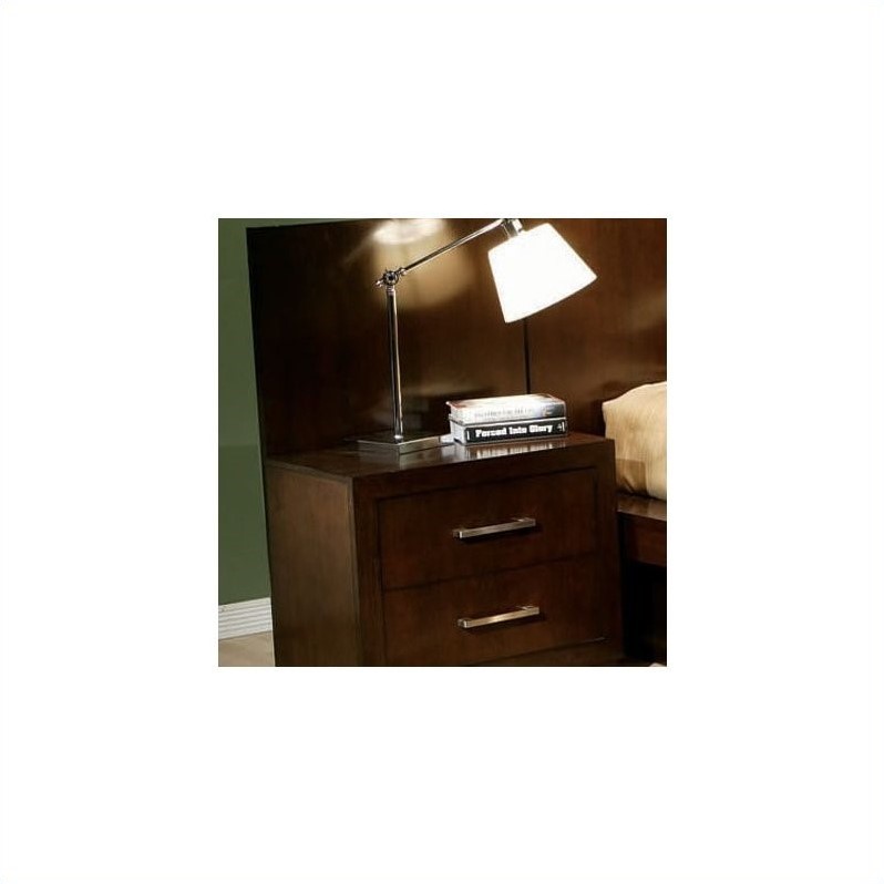 Pemberly Row Wood Nightstand Back Panel Pair in Cappuccino (Set of 2)