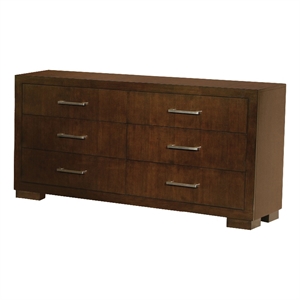 Pemberly Row 6-drawer Fully Assembled Bedroom Dresser in Cappuccino