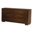 Pemberly Row 6-drawer Fully Assembled Bedroom Dresser in Cappuccino