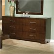 Pemberly Row 6-drawer Fully Assembled Bedroom Dresser in Cappuccino