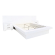 Pemberly Row Contemporary Wood Nightstand Panels in White (Set of 2)