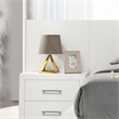 Pemberly Row Contemporary Wood Nightstand Panels in White (Set of 2)