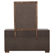 Pemberly Row 6-drawer Dresser with Beveled Mirror Set in Cappuccino