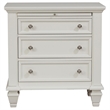 Pemberly Row 3-drawer Nightstand with Pull-out Tray in Cream White