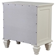 Pemberly Row 3-drawer Nightstand with Pull-out Tray in Cream White