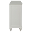 Pemberly Row 11-drawer Dresser with 2 Glass Doors in Cream White
