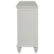 Pemberly Row 11-drawer Dresser with 2 Glass Doors in Cream White