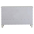 Pemberly Row 11-drawer Dresser with 2 Glass Doors in Cream White