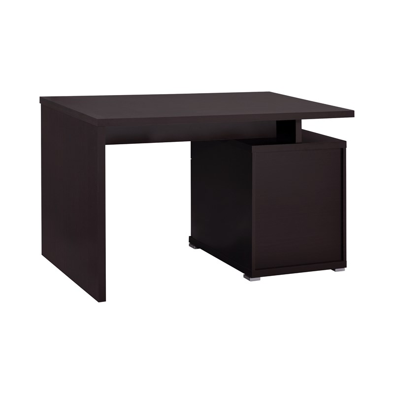 Pemberly Row 47-inch 2-drawer Office Computer Desk in Cappuccino