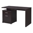 Pemberly Row 47-inch 2-drawer Office Computer Desk in Cappuccino